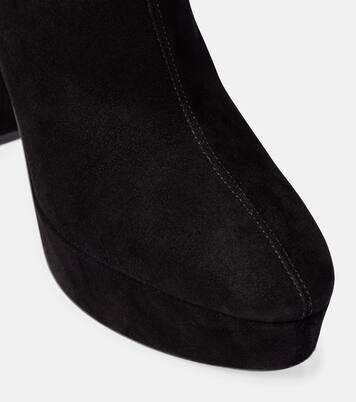 Ankle Boots Saint Honoré 120 aus Veloursleder | Aquazzura