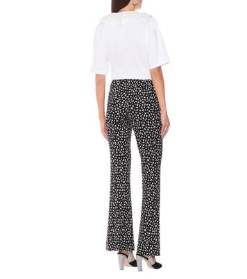 Printed jersey straight pants | Miu Miu