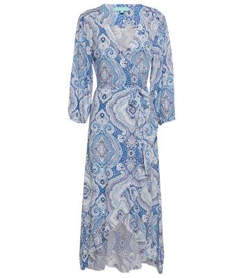 Robe portefeuille midi Taylor imprimée | Melissa Odabash