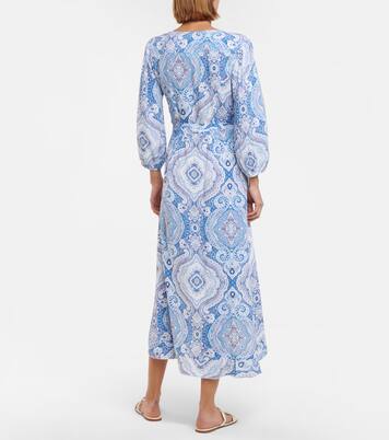 Robe portefeuille midi Taylor imprimée | Melissa Odabash