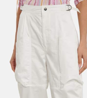 Pantalon Ferima à taille haute en coton | Isabel Marant