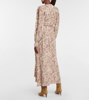 Robe midi Moyrala imprimée en soie | Isabel Marant