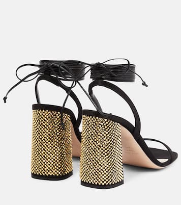 Sandales en satin à ornements | Miu Miu