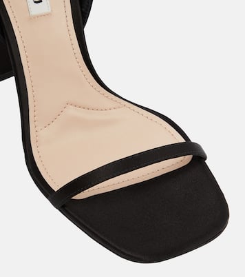Sandales en satin à ornements | Miu Miu
