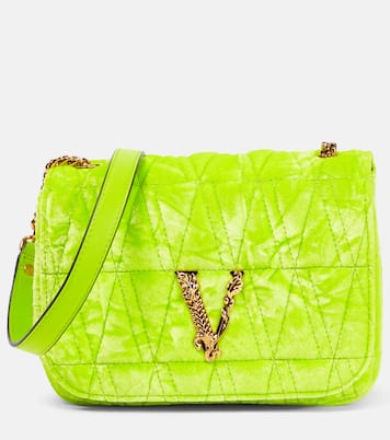 Schultertasche Virtus Small aus Samt | Versace
