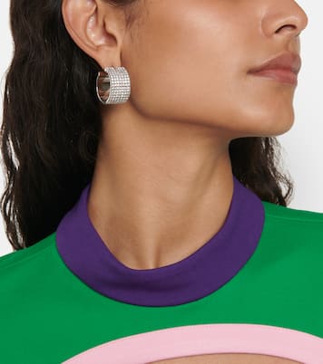 Ohrringe Rih Small mit Kristallen | Amina Muaddi