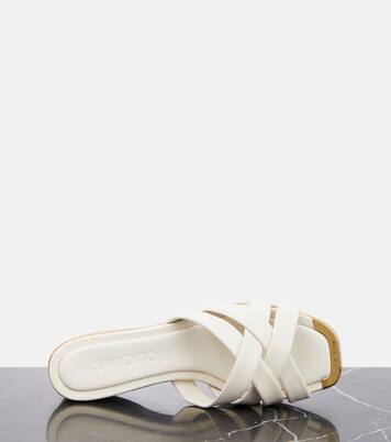 Sandalen Maribou 50 aus Veloursleder und Kork | Jimmy Choo