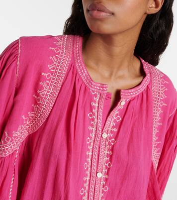 توب كروب من القطن المُطرّز Perkins | Marant Etoile