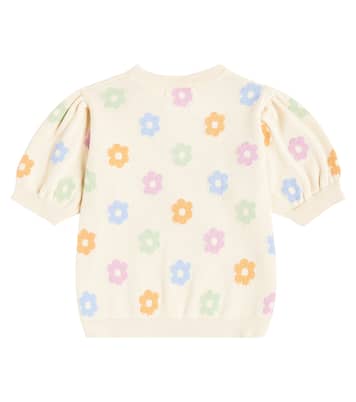 Kent knitted floral cotton T-shirt | The New Society