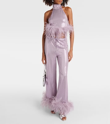 Top Disco Plumage mit Federn | Oséree