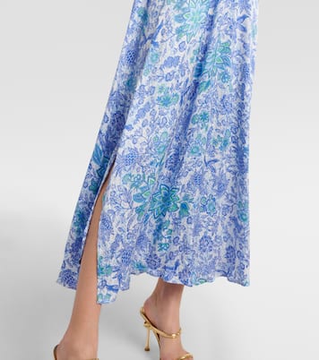 Robe midi imprimée | Poupette St Barth