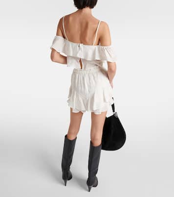 Top cropped Eliani in ramia con volant | Isabel Marant