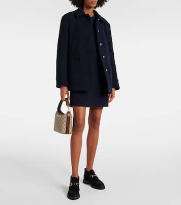 Ankle Boots Horsebit aus Veloursleder | Gucci