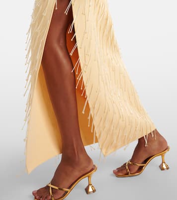 Verzierter Maxirock Depois aus Jersey | Galvan