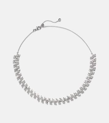 Art Deco 18kt white gold choker with diamonds | Kamyen