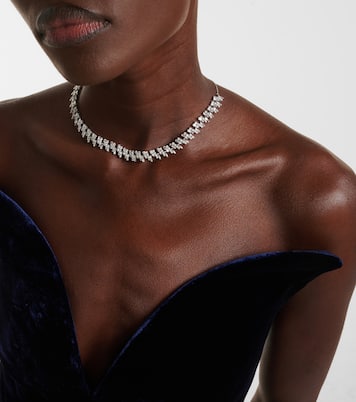 Art Deco 18kt white gold choker with diamonds | Kamyen