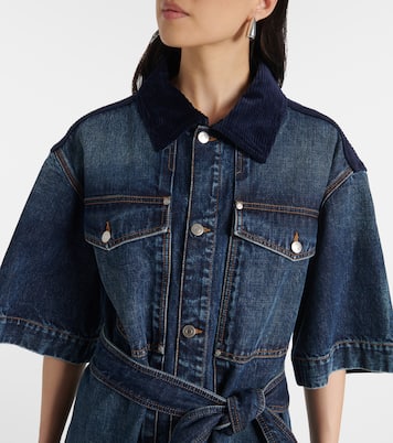 Jeanskleid mit Cord | Stella McCartney