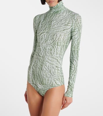 Bedruckter Body aus Jersey | MM6 Maison Margiela