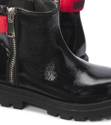 Ankle Boots aus Leder | Moschino Kids