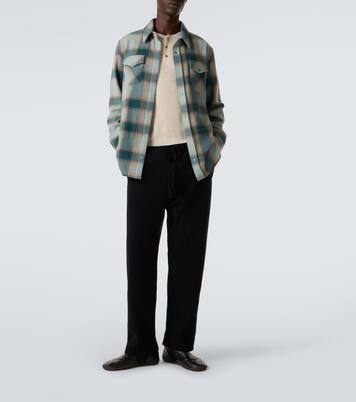 Knitted cashmere straight pants | God's True Cashmere