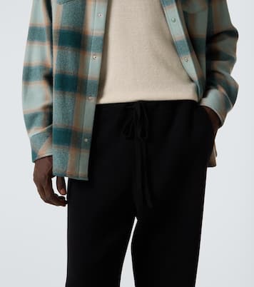 Knitted cashmere straight pants | God's True Cashmere