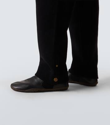 Knitted cashmere straight pants | God's True Cashmere