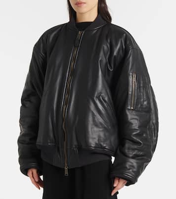 Chaqueta bomber de piel | Balenciaga