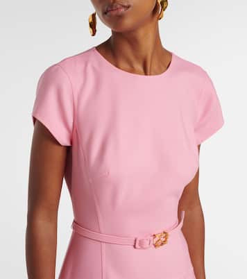 Midikleid aus einem Wollgemisch | Oscar de la Renta