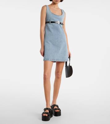 Belted denim minidress | Coperni