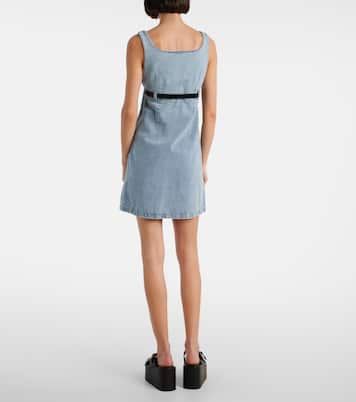Belted denim minidress | Coperni