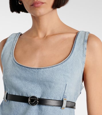 Belted denim minidress | Coperni