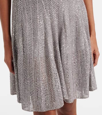 Minikleid aus Strick mit Pailletten | Alaïa