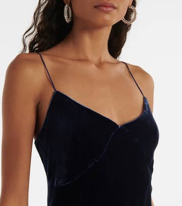 Abito sottoveste Alberta in velluto | Asceno