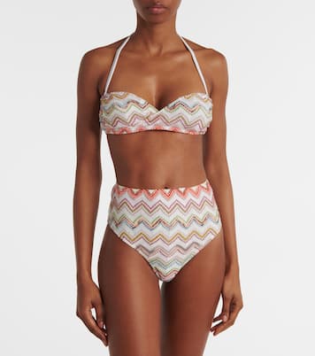 Bikini metalizado en zigzag | Missoni