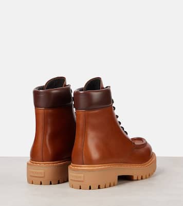 Schnürstiefel aus Leder | Prada