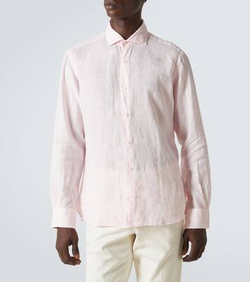 Linen Oxford shirt | Fedeli