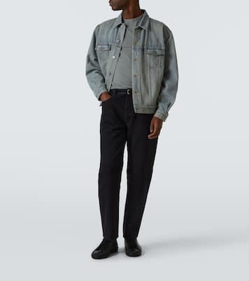 Logo cotton jersey T-shirt | Saint Laurent