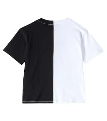 Colorblocked cotton jersey T-shirt | Balmain Kids