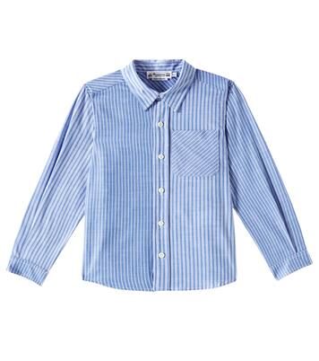 Tango striped cotton poplin shirt | Bonpoint
