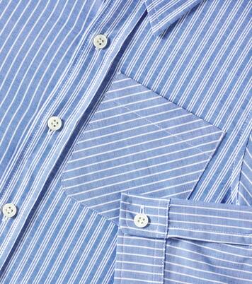 Tango striped cotton poplin shirt | Bonpoint