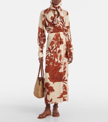 Robe longue Unmooring imprimée | Johanna Ortiz