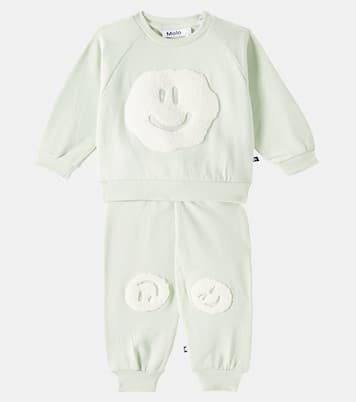 Baby cotton sweatshirt and sweatpants set | Molo
