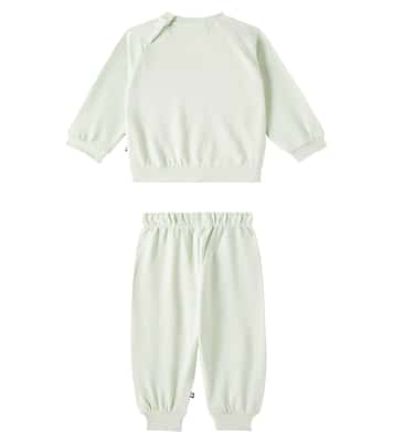 Baby cotton sweatshirt and sweatpants set | Molo