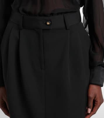 Jupe midi en laine vierge | Dolce&Gabbana