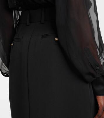 Jupe midi en laine vierge | Dolce&Gabbana