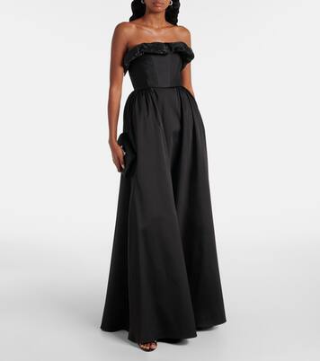 Ruffled strapless gown | Roland Mouret