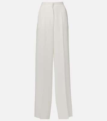Pantalones anchos Abetone de cady de tiro alto | Max Mara