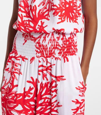 Naomi printed strapless jumpsuit | Melissa Odabash