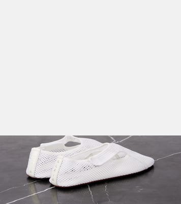 Ballerinas aus Mesh mit Leder | Alaïa