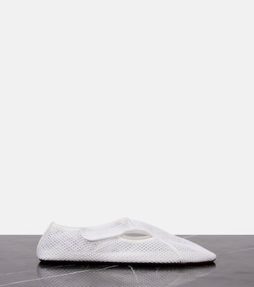 Ballerinas aus Mesh mit Leder | Alaïa